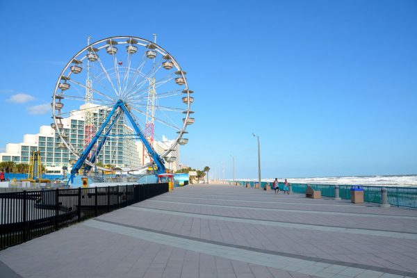 daytona Beach Boardwalk with Ferris wheel photo